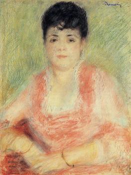 皮埃爾 奧古斯特 雷諾阿 Portrait in a Pink Dress